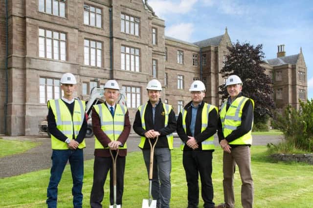 From left: Richard Milne and John Milne from FM Group, Craig Bruce from Pert Bruce, Dave Stewart from Sunnyside Estate and Jamie Pert from Pert Bruce. Picture: Contributed