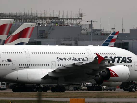 A Qantas plane