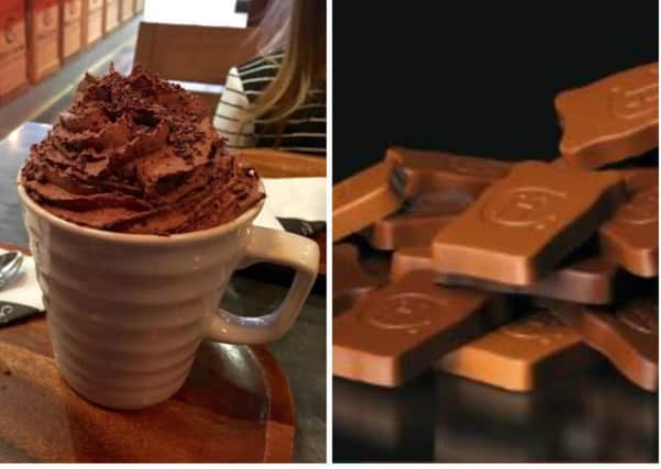 Chocolate from Hotel Chocolat/ Hot chocolate from Hotel Chocolat. Pic: Scott Gibson