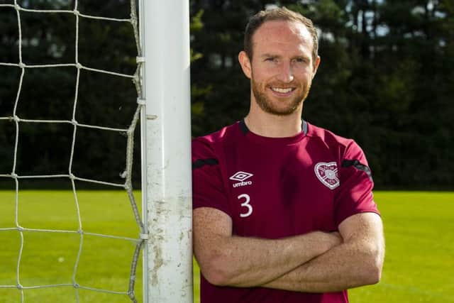 Aidy White believes his struggle with long-term injury has given him a mental toughness and resilience now that he  has made his Hearts first team debut. Picture: SNS.