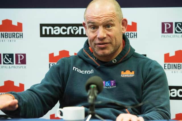 Edinburgh head coach Richard Cockerill.