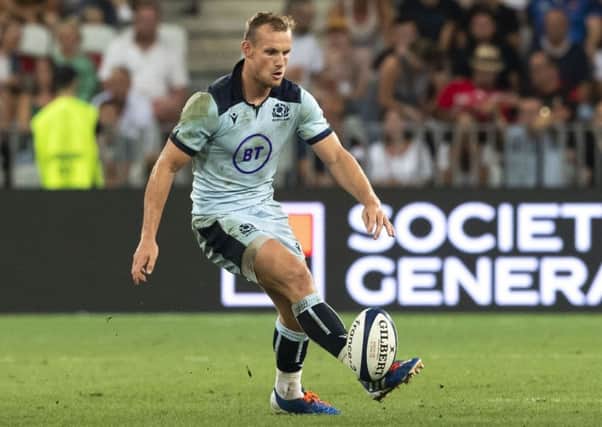 Rory Hutchinson in action for Scotland against France in Nice. Picture. Gary Hutchison/SNS/SRU