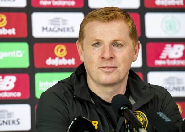 Manager Neil Lennon told his players about the day he was booed by the Celtic fans. Picture: SNS.