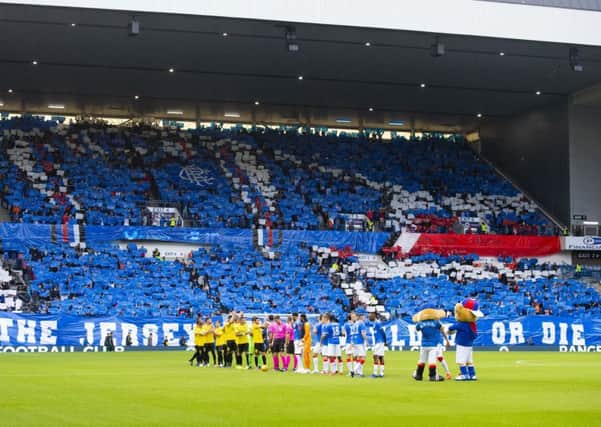 Rangers were found guilty by Uefa of sectarian chanting during the match against St Joseph's last month. Picture: SNS