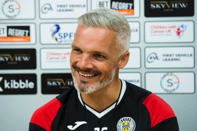 St Mirren manager Jim Goodwin