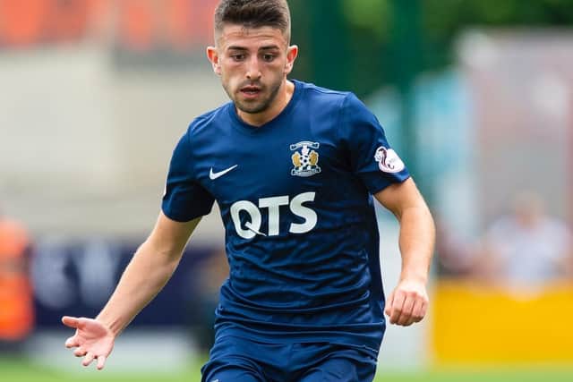 Greg Taylor in action for Kilmarnock
