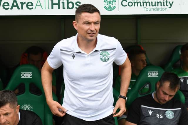 Hibernian manager Paul Heckingbottom. Picture: SNS