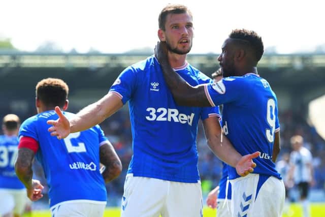 Borna Barisic celebrates after scoring to make it 1-0 against St Mirren. Picture: SNS