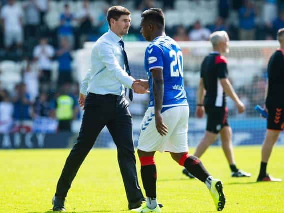 Alfredo Morelos could leave Rangers. Picture: SNS