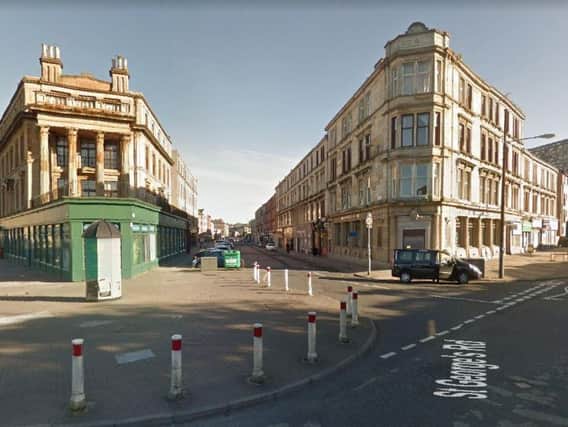 The incident happened on St George's Road, Glasgow, near Clarendon Place. Picture: Google
