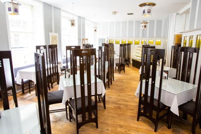 The White Room with Mackintosh-inspired high backed chairs. Picture: Contributed