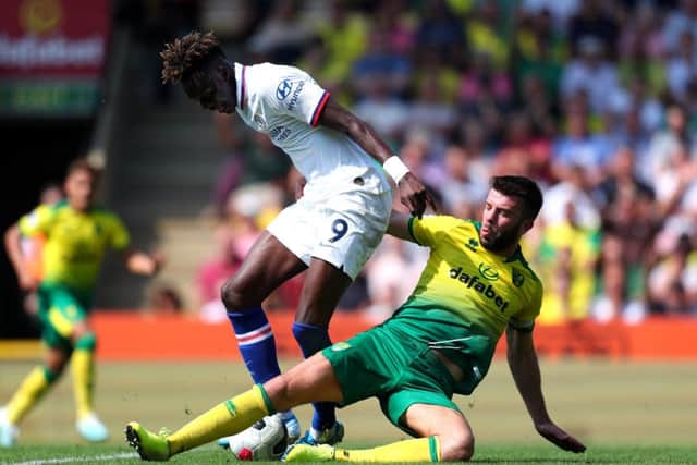 Centre-back Grant Hanley is captaining Norwich in the Premier League. Picture: Catherine Ivill/Getty
