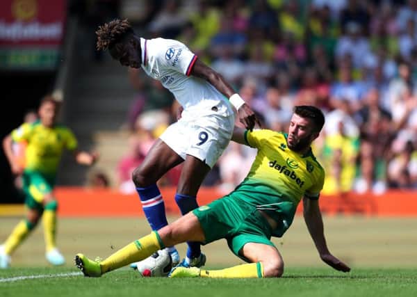 Centre-back Grant Hanley is captaining Norwich in the Premier League. Picture: Catherine Ivill/Getty