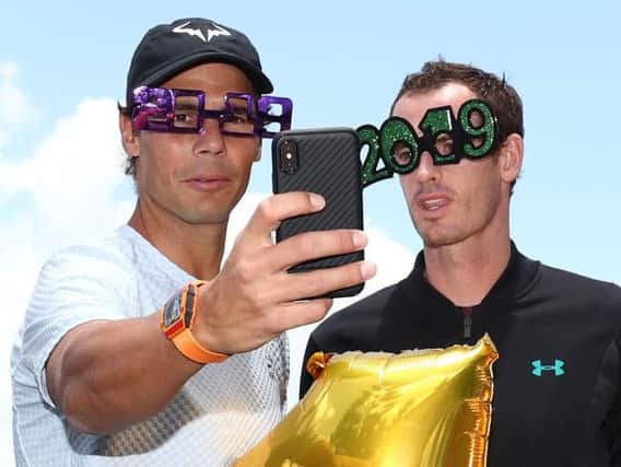 Rafael Nadal and Andy Murray earlier this year.