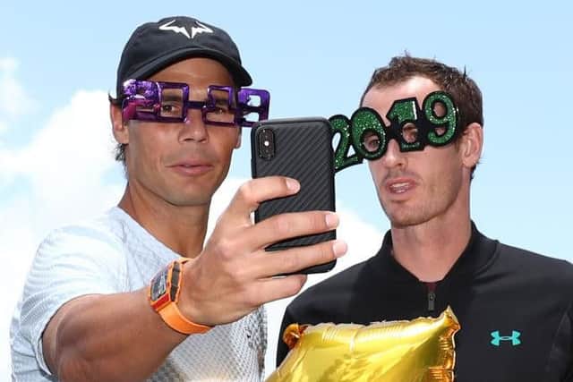 Rafael Nadal and Andy Murray earlier this year.
