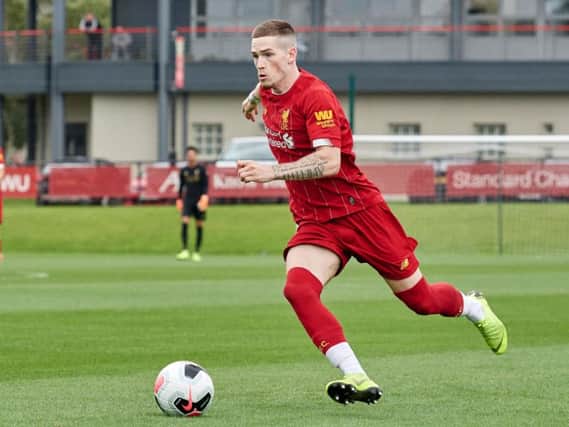 Ryan Kent in action for Liverpool Under-23s earlier this month