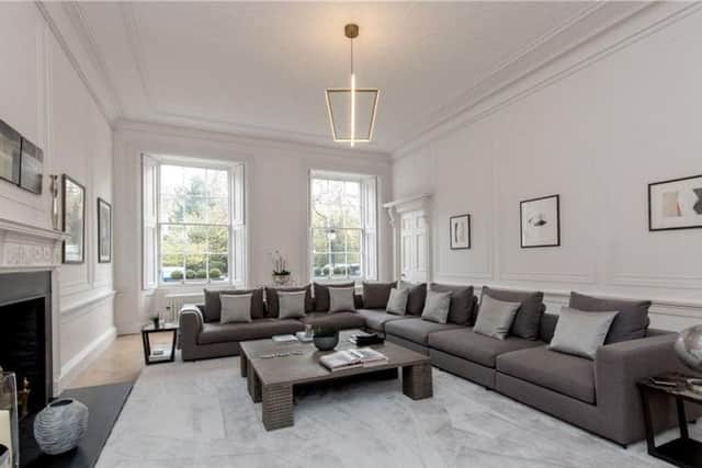 The spacious first floor drawing room.