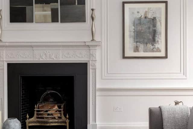 Many rooms has Georgian features, such as fireplaces.