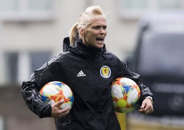 Scotland head coach Shelley Kerr reports that her squad is in good spirits ahead of their Euro qualifier against Cyprus tonight. Picture: SNS.