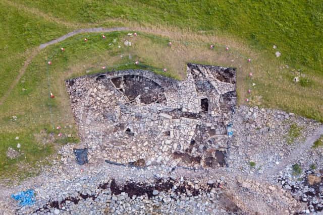 Remains of the roundhouse, which may have formed the centrepiece of the Iron Age village that once stood here. PIC: University of Bradford.