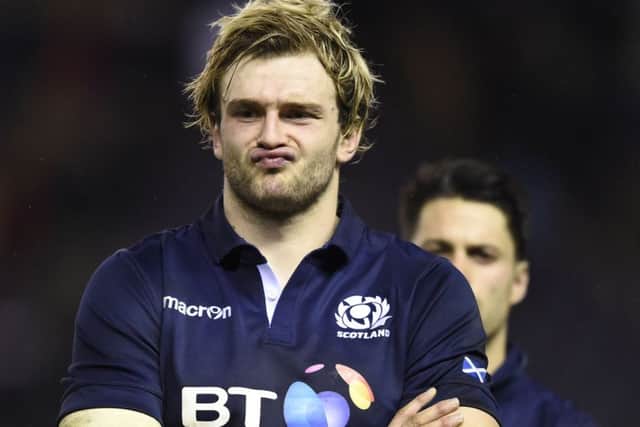 Richie Gray twice turned down the chance to join Scotland's World Cup training squad. Picture: Ian Rutherford