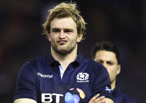Richie Gray twice turned down the chance to join Scotland's World Cup training squad.
Picture: Ian Rutherford
