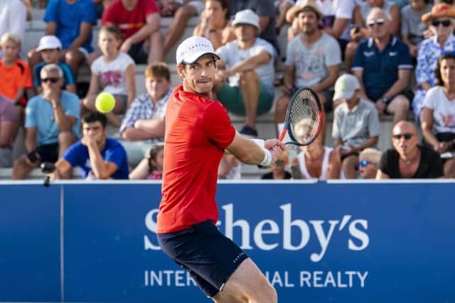 Andy Murray's defeat im Mallorca is a setback in his comeback following hip surgery. Picture: PA.