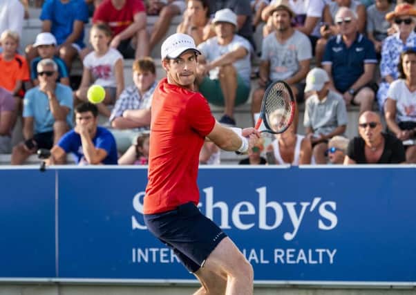 Andy Murray's defeat im Mallorca is a setback in his comeback following hip surgery. Picture: PA.