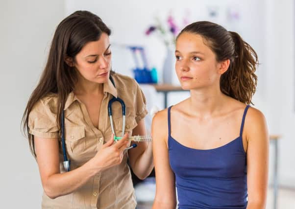 The HPV vaccine is being given to 11 to 13-year-old boys across the UK for the first time in this school year, alongside girls the same age. Picture: Garo/Phanie/Shutterstock