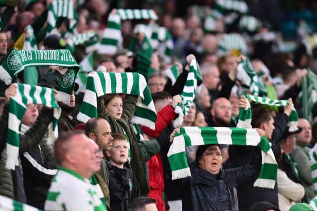 File image of Celtic fans attending a match
