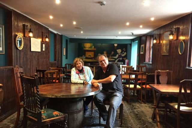 New owner Dave Thomson and his wife Theresa Church are to preserve three Burns Rooms which the poet is known to have stayed in at the pub. PIC: Contributed.