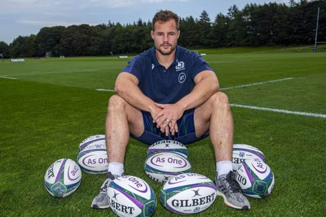 Scotland prop Allan Dell after a training session at Oriam in Edinburgh. Pictre: Bill Murray/SNS
