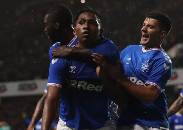 Alfredo Morelos proved his value to Rangers with the winner against Legia Warsaw. Picture: Ian MacNicol/Getty Images