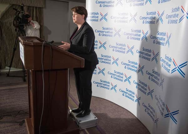 Ruth Davidson rises to the occasion of her farewell speech last Thursday. Picture: 
Neil Hanna/Getty
