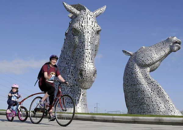 Cycling Scotland Wee Jaunt Falkirk cycle, part of Pedal for Scotland which is on 9th September. Picture: Michael Gillen