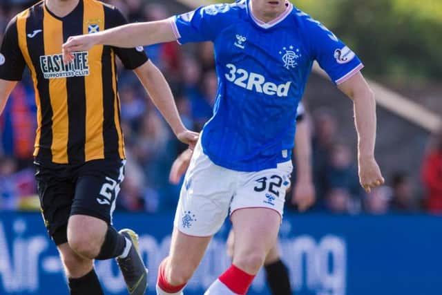 Jake Hastie featured for Rangers against East Fife in the Betfred Cup. Picture: SNS