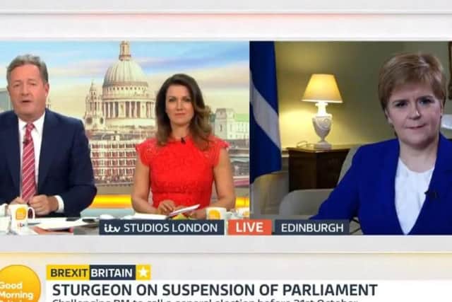 Nicola Sturgeon on Good Morning Britain, was told by Piers Morgan "you lost".