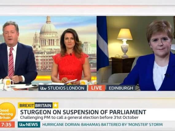 Nicola Sturgeon on Good Morning Britain, was told by Piers Morgan "you lost".