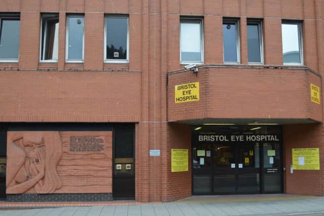 Researchers from Bristol Eye Hospital (pictured) published the extraordinary case report in the Annals of Internal Medicine.