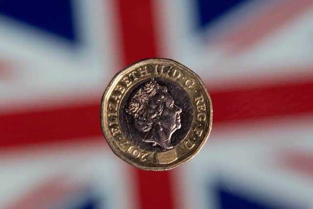 The pound has slumped to a near three year low against the US dollar. Picture PA