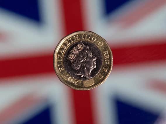 The pound has slumped to a near three year low against the US dollar. Picture PA