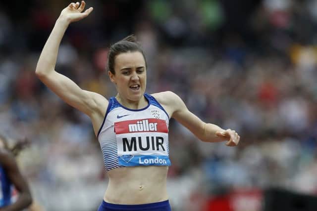 Laura Muir was injured at the Anniversary Games in London in July but has been picked for the World Championships in Doha. Picture: Ian Kington/AFP/Getty