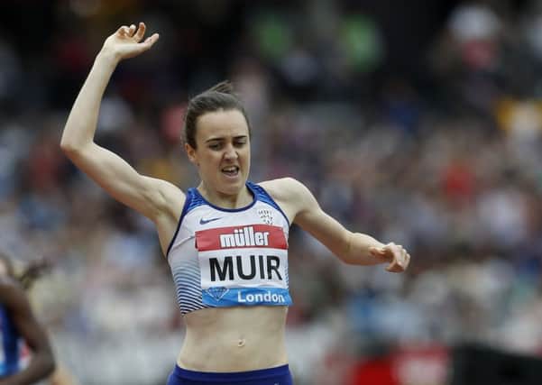 Laura Muir was injured at the Anniversary Games in London in July but has been picked for the World Championships in Doha. Picture: Ian Kington/AFP/Getty