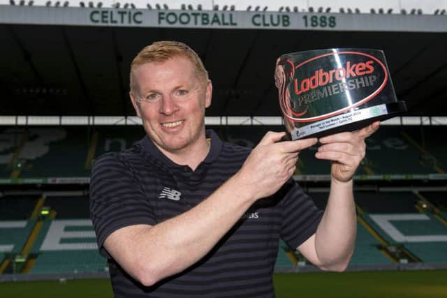 Celtic's Neil Lennon was named Ladbrokes Manager of the Month for August. Picture: Alan Harvey/SNS