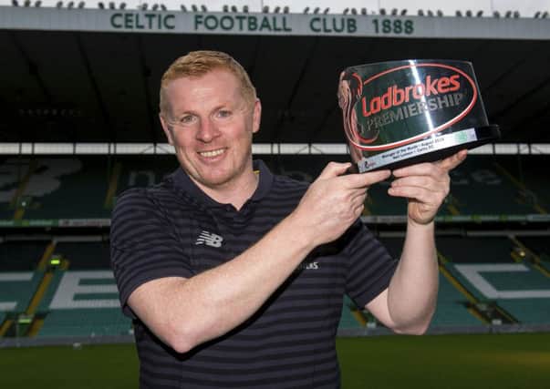Celtic's Neil Lennon was named Ladbrokes Manager of the Month for August. Picture: Alan Harvey/SNS