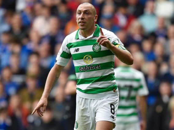 Targeted: Celtic captain Scott Brown