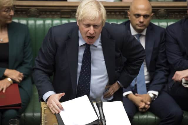 Boris Johnson speaks in the House of Commons during the debate. Picture: Getty