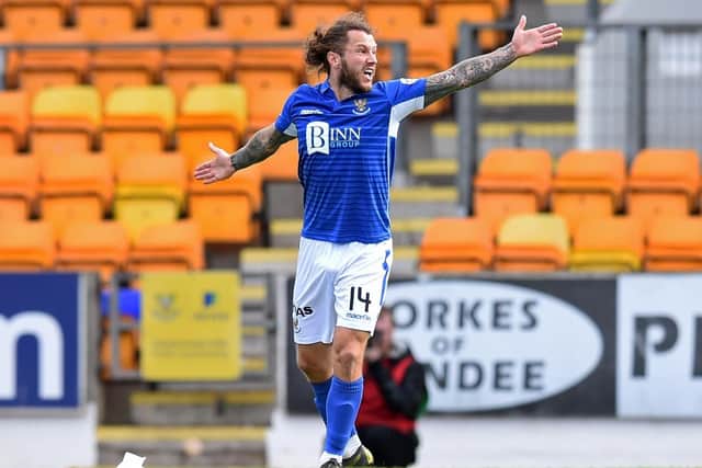 Stevie May was welcomed back at St Johnstone. Picture: SNS