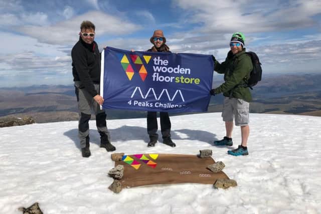 The company marked its growth by completing the 'Floor Peaks Challenge'. Picture: contributed.