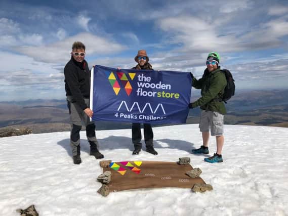 The company marked its growth by completing the 'Floor Peaks Challenge'. Picture: contributed.